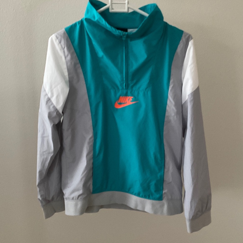 Nike Turquoise and Gray Jacket